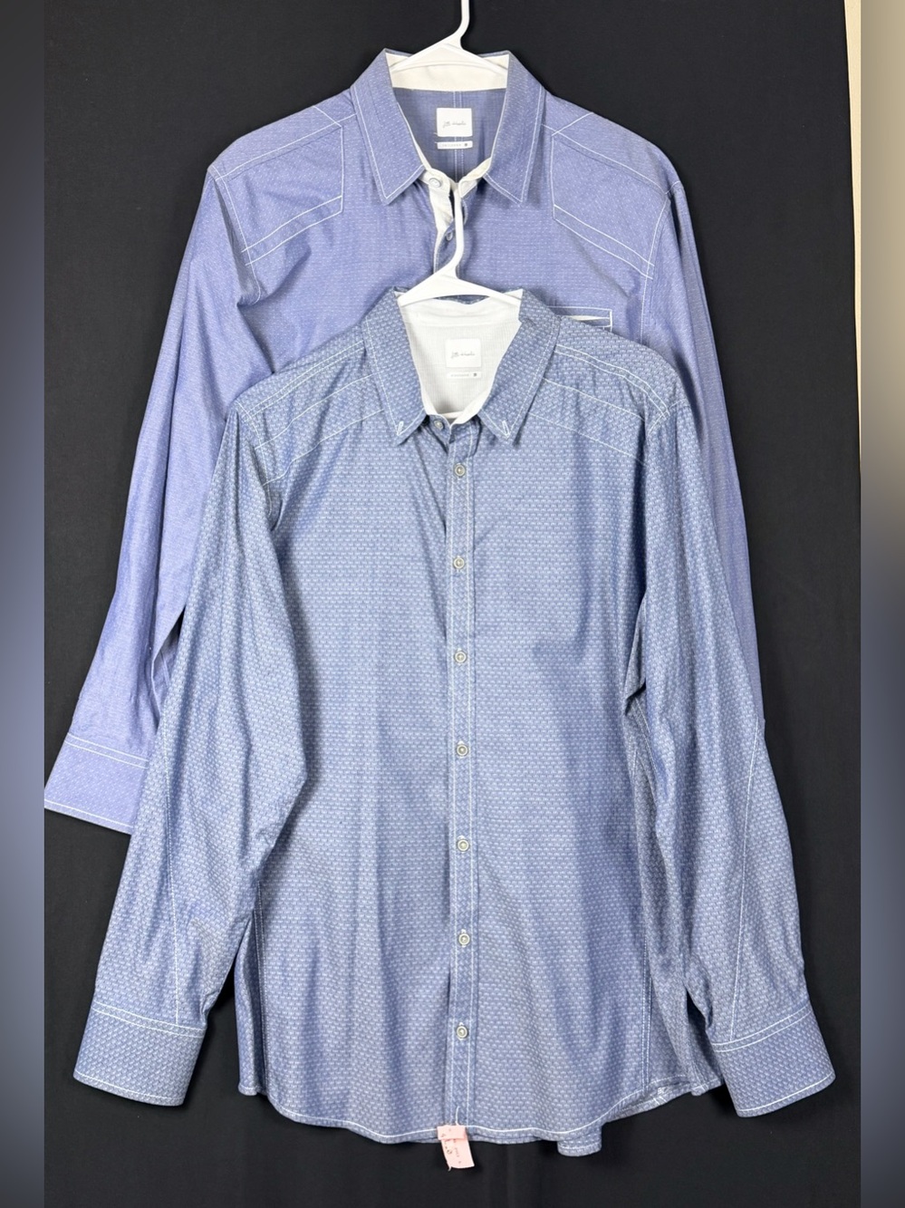 JB Holt Buckle shirts Men's Blue Long-Sleeve Button-Down standard & Tailored